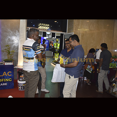 Crystolac super Titanium stall at Construct 2023 Exhibition-BMICH photo